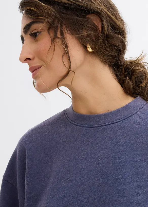 Oversized sweatshirt av mjuk bomullsmix, bonprix