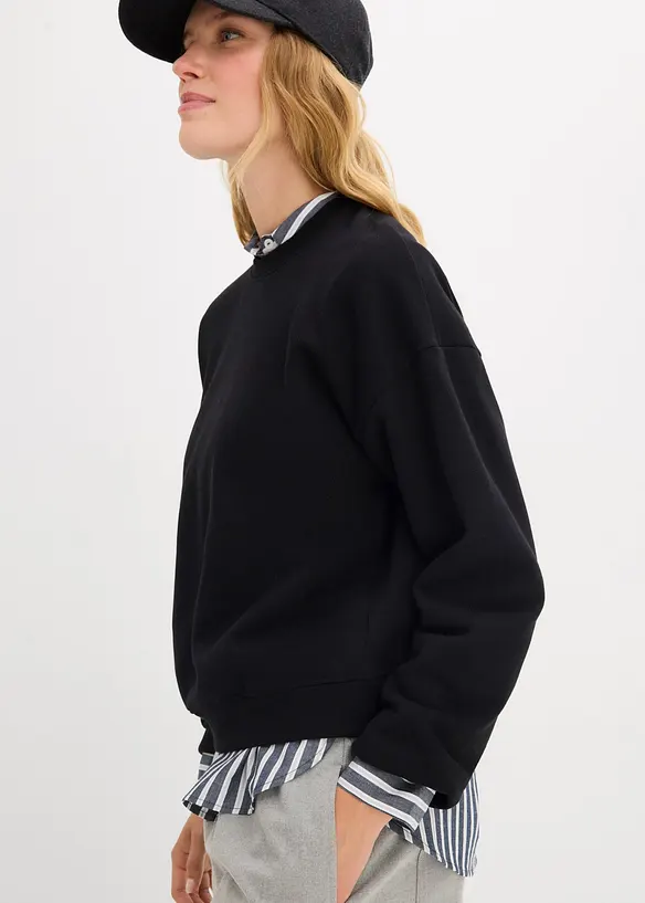 Oversizesweatshirt av ekologisk bomull, bonprix