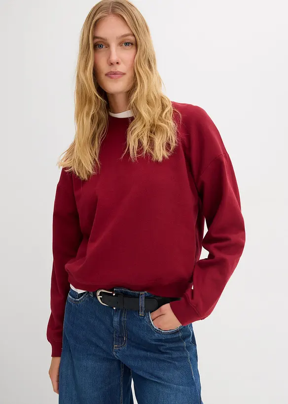Oversizesweatshirt av ekologisk bomull, bonprix