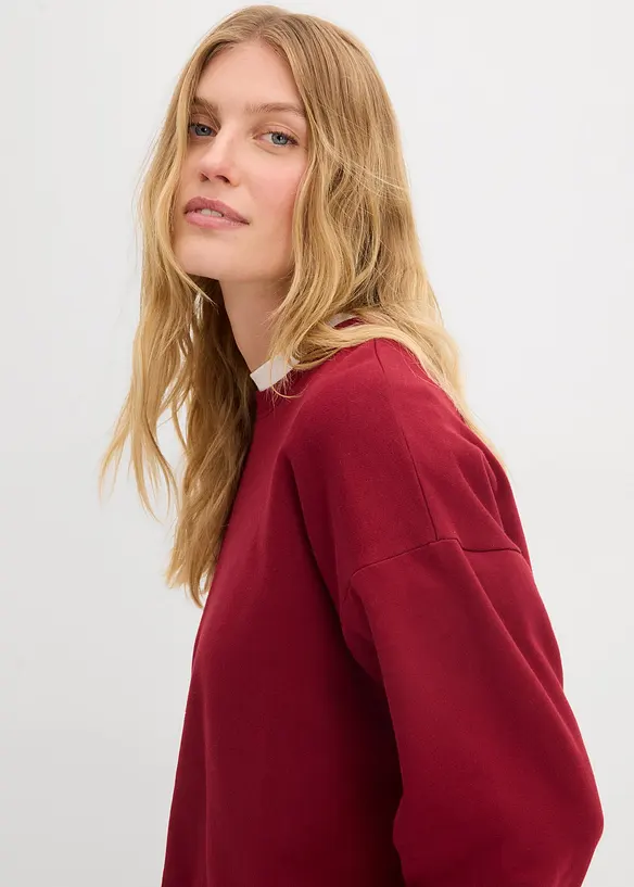 Oversizesweatshirt av ekologisk bomull, bonprix
