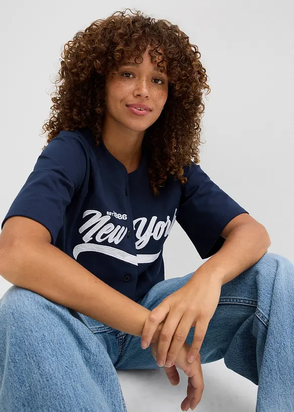Sweatshirt i oversizemodell av mjuk bomullsmix, bonprix