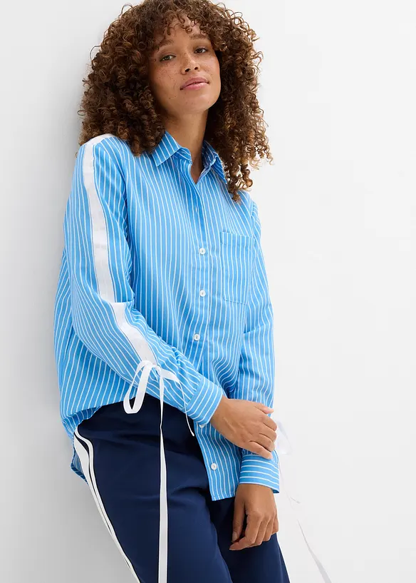 Oversized skjorta av ren, ekologisk bomull, bonprix