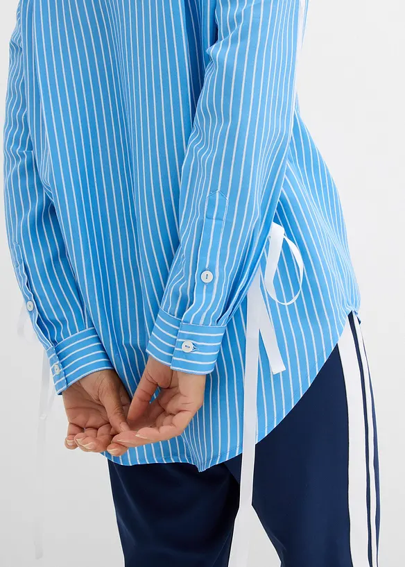 Oversized skjorta av ren, ekologisk bomull, bonprix