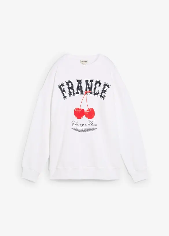 Oversized sweatshirt av ekologisk bomull, bonprix