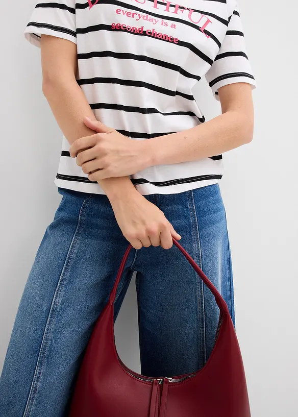 Randig T-shirt av ren bomull, bonprix