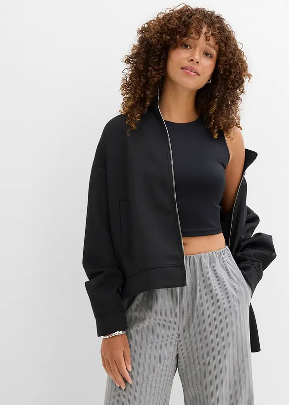 Croppad topp i figurnära modell (2-pack), bonprix