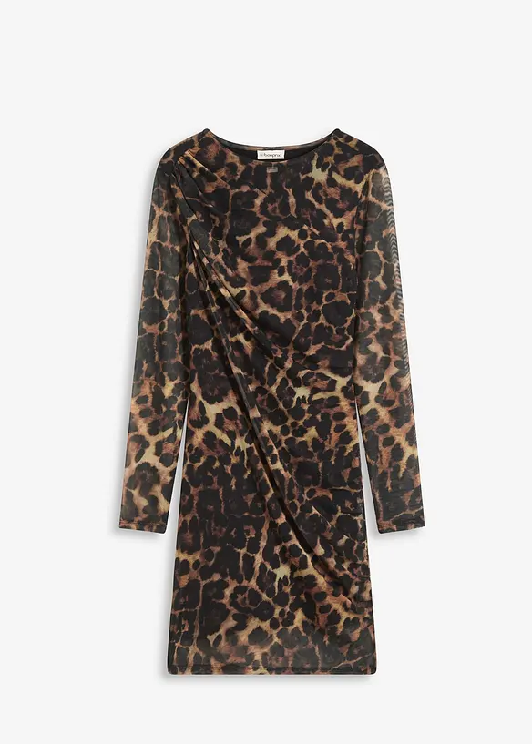 Miniklänning med rynkning, bonprix