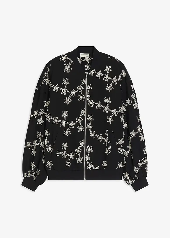 Blusjacka med broderi, bonprix