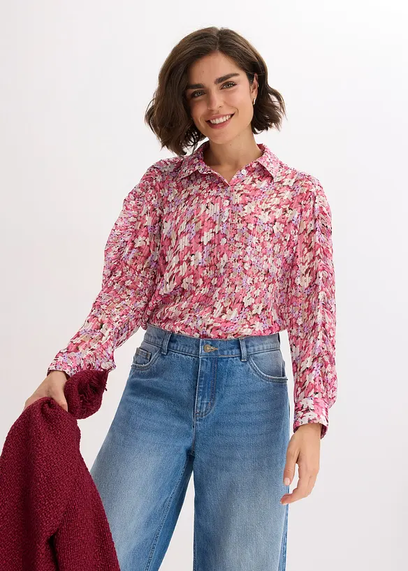 Blus med glittrande effekter, bonprix