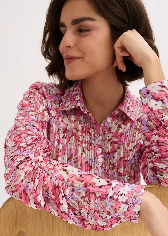 Blus med glittrande effekter, bonprix