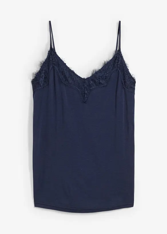 Linne med ull och spets, bonprix