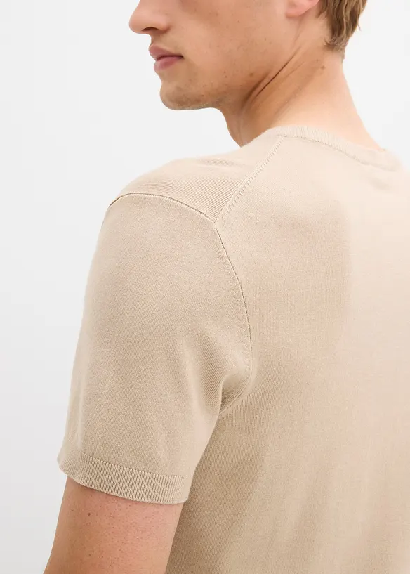Stickad T-shirt, bonprix