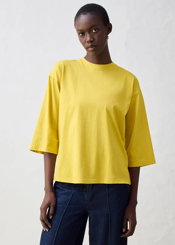 Utst&auml;lld topp med silke, bonprix