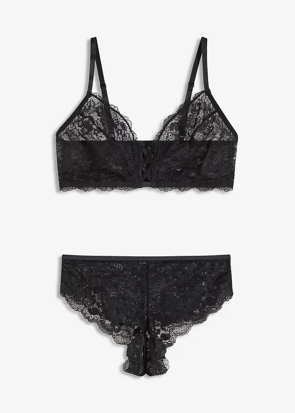 Bustier och braziliantrosa ouvert (2-pack), bonprix