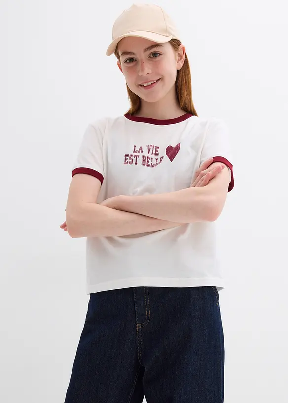 T-shirt av ekologisk bomull, bonprix