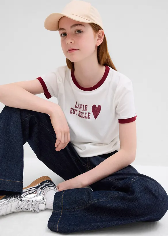 T-shirt av ekologisk bomull, bonprix
