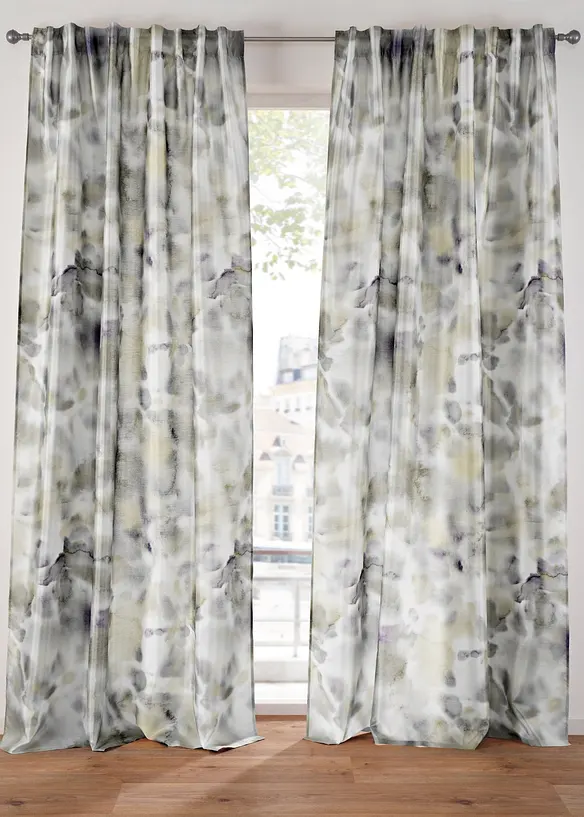 M&ouml;nstrad gardinl&auml;ngd (1-pack), bonprix