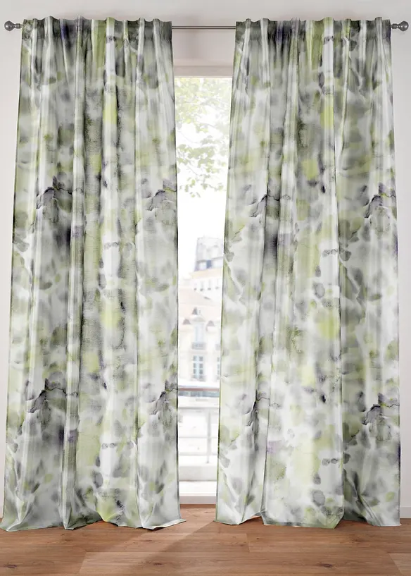 M&ouml;nstrad gardinl&auml;ngd (1-pack), bonprix