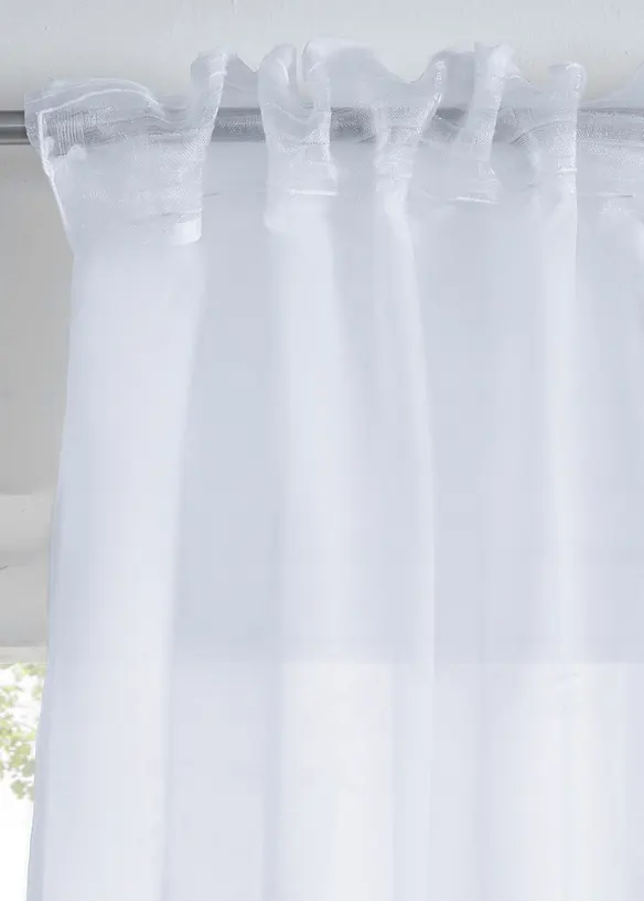 Gardin av tunn batist med struktur (1 styck), bpc living bonprix collection