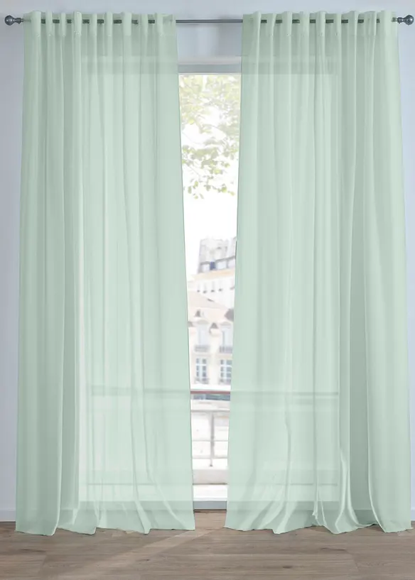 Gardin med lätt batiststruktur (1-pack), bonprix