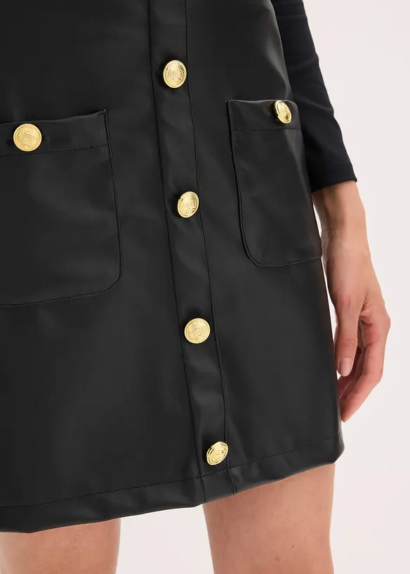 Kjol i skinnimitation, bonprix