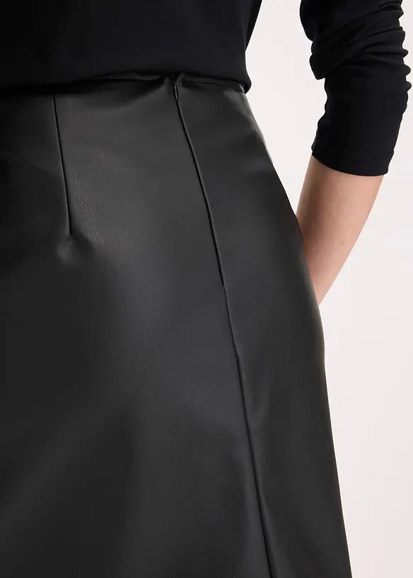 Kjol i skinnimitation, bonprix