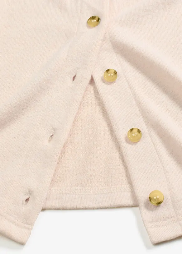 Ribbstickad cardigan, bonprix