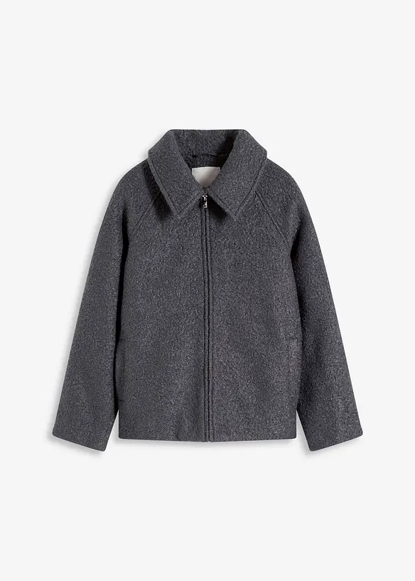 Blusjacka i mjuk bouclé, bonprix