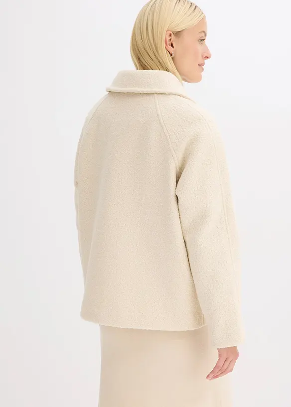 Blusjacka i mjuk bouclé, bonprix