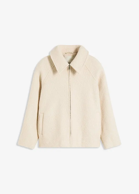 Blusjacka i mjuk bouclé, bonprix