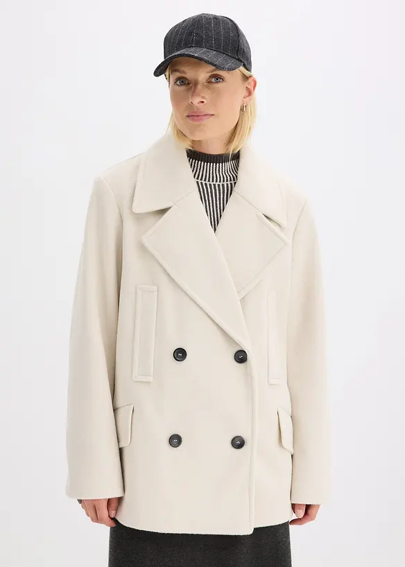 Skepparjacka med yllelook, bonprix