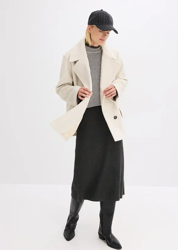 Skepparjacka med yllelook, bonprix