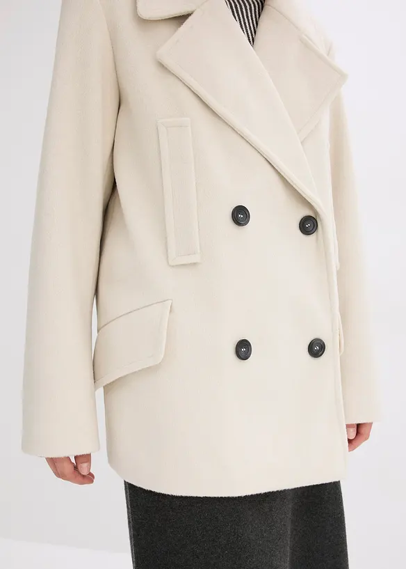 Skepparjacka med yllelook, bonprix