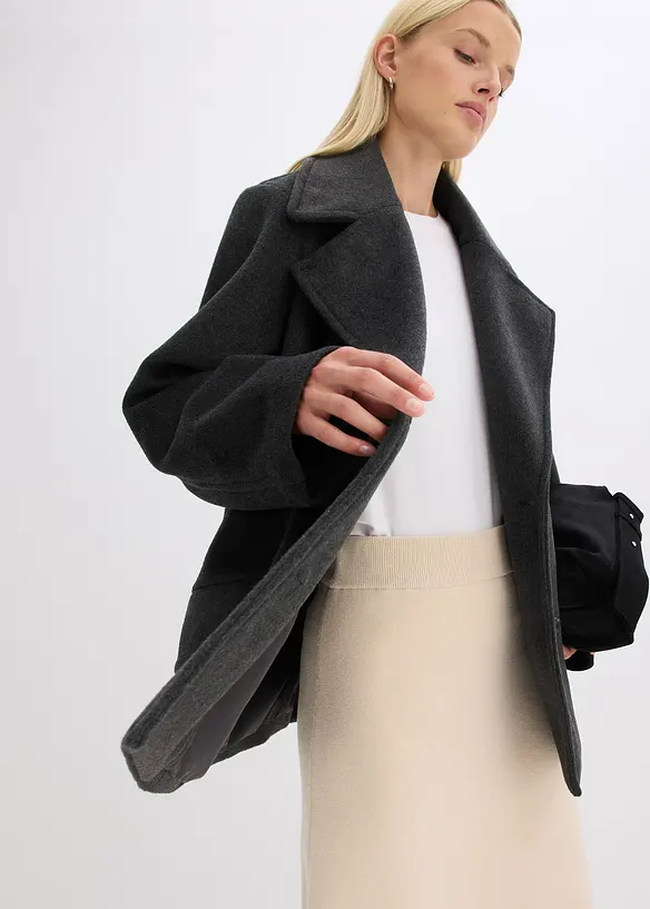 Skepparjacka med yllelook, bonprix
