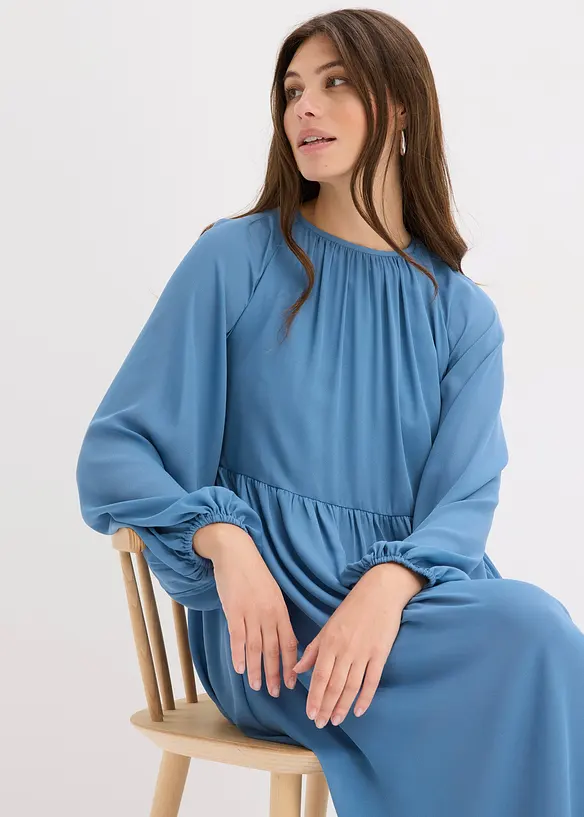 Maxiklänning i chiffong, bonprix