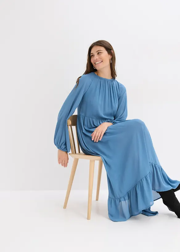 Maxiklänning i chiffong, bonprix