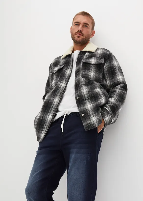 Mjuka dra på-jeans, Straight, bonprix