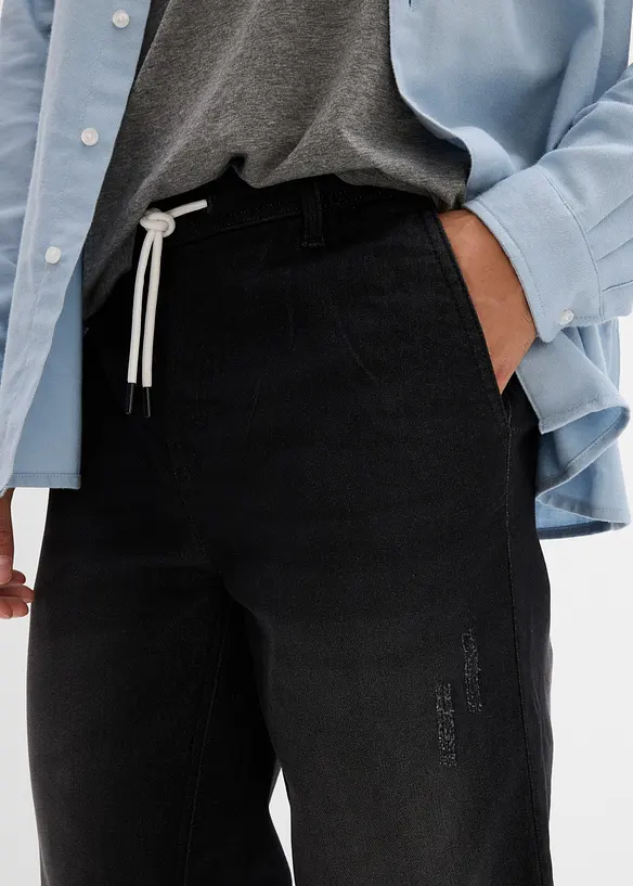 Mjuka dra på-jeans, Straight, bonprix