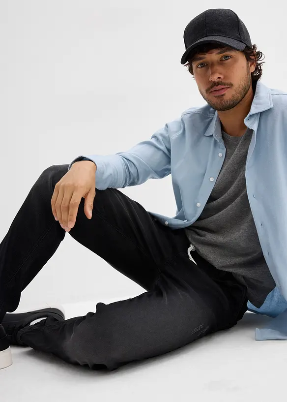 Mjuka dra på-jeans, Straight, bonprix