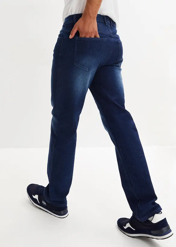Stretchjeans med bekvämt snitt, normal passform, raka ben, bonprix