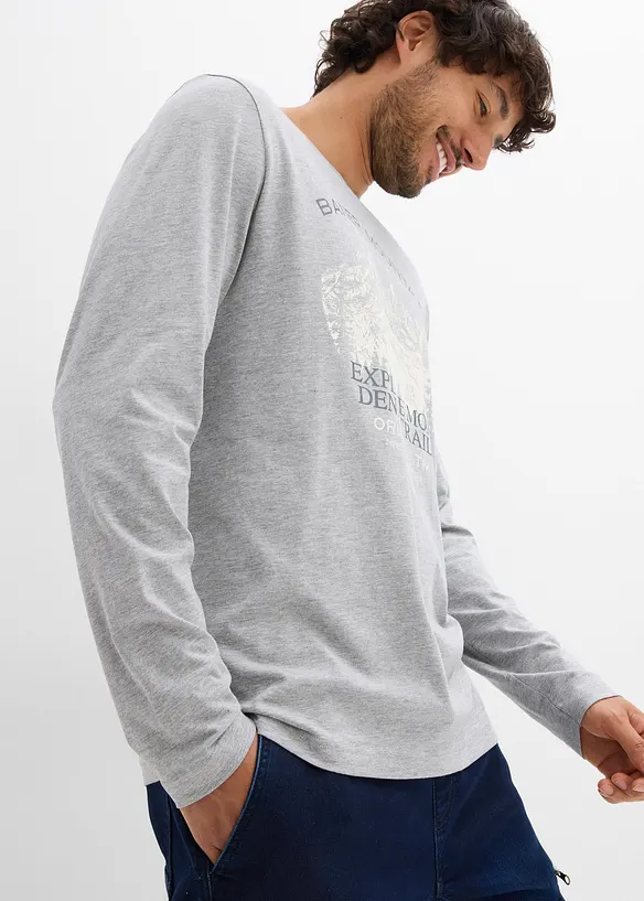 Långärmad T-shirt (2-pack), bonprix