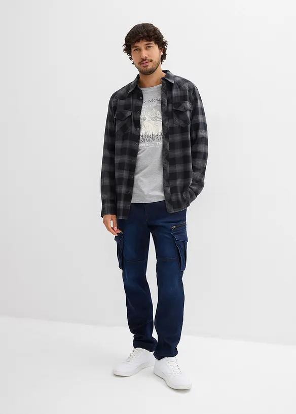 Långärmad T-shirt (2-pack), bonprix