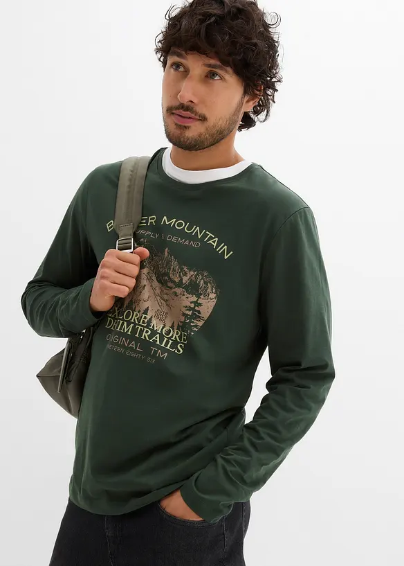 Långärmad T-shirt (2-pack), bonprix