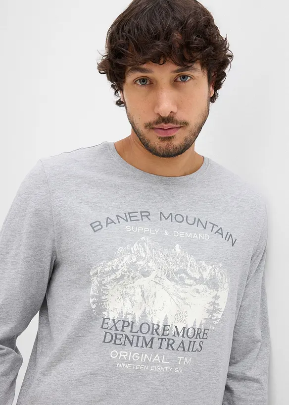 Långärmad T-shirt (2-pack), bonprix