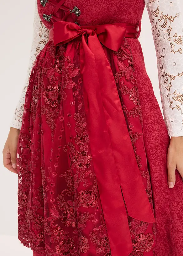 Dirndl med paljettförkläde (2 delar), bonprix