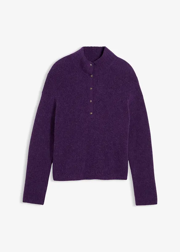 Oversizetröja i ylleblandning med alpackaull, bonprix