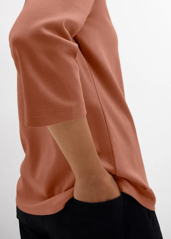 T-shirt i tjockt material av ekologisk bomull, bonprix