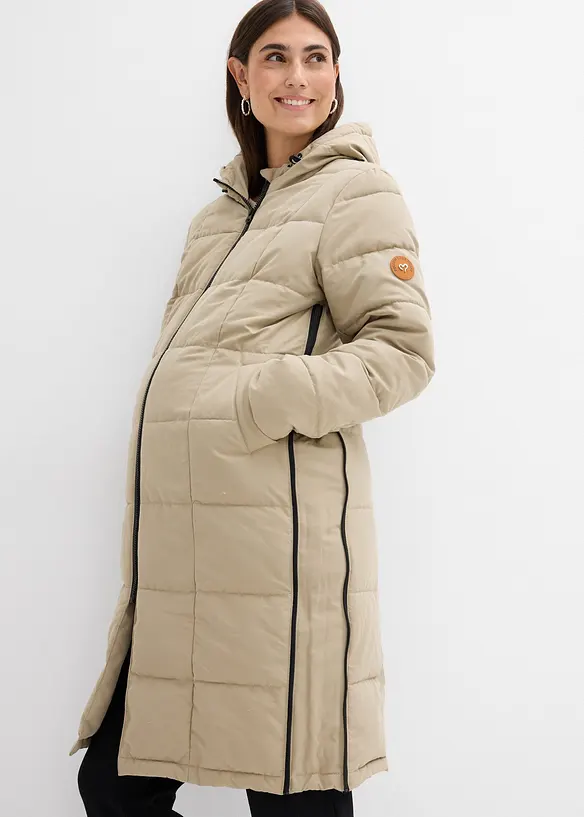 Mammatäckkappa med återvunnen polyester och babyficka, bonprix