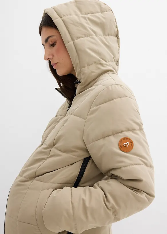 Mammatäckkappa med återvunnen polyester och babyficka, bonprix