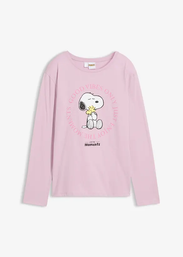 Långärmad topp med Snobben, av ren bomull, Peanuts